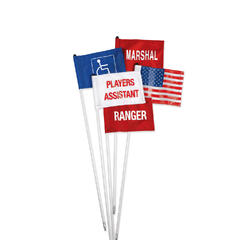 Cart Identification Flag with mounting Kit Blue/White Handicapped SG09802